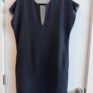 Chic Black and Gray Reversible Sleeveless Dress